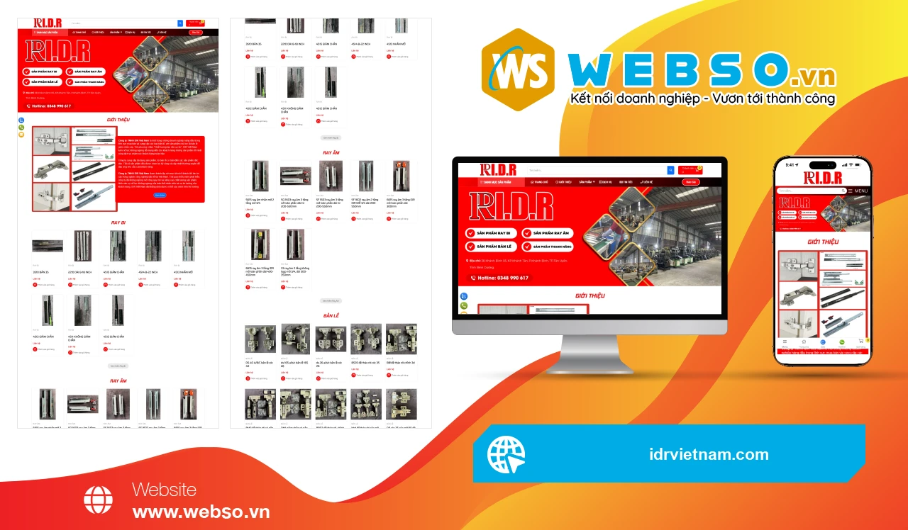 Thiết Kế Website Bản Lề IDR Việt Nam: Giải Pháp Tăng Trưởng Thương Hiệu Đột Phá