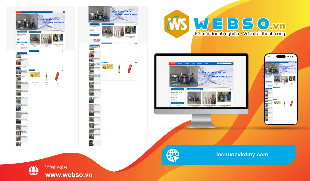 Thiết Kế Website Hệ Thống Lọc Nước Việt Mỹ: Nâng Cao Trải Nghiệm Khách Hàng Đột Phá