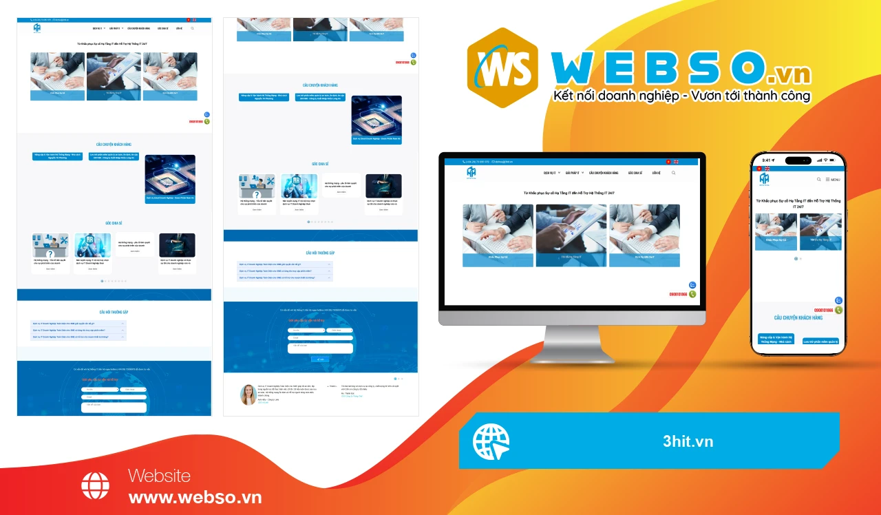 Thiết Kế Website Dịch Vụ IT 3H: Giải Pháp IT Toàn Diện 24/7