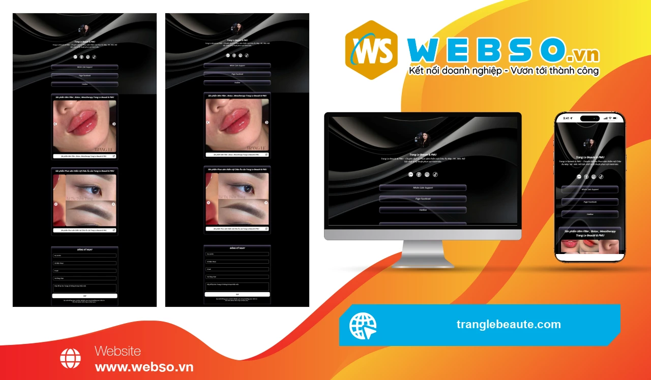 Thiết Kế Website Đào Tạo Học Viện Trang Le Beaute: Nâng Tầm Nghề Làm Đẹp Chuyên Nghiệp