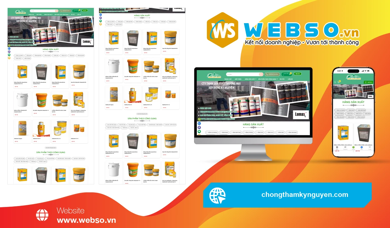 Thiết Kế Website Chống Thấm Kỷ Nguyên: Giải Pháp Xây Dựng Hiện Đại
