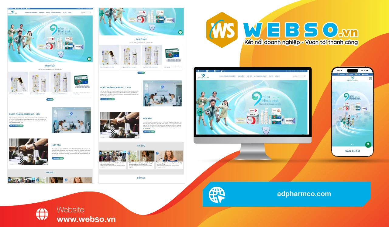 Thiết Kế Website Doanh Nghiệp AD Pharm: Giải Pháp Tối Ưu Hóa Quản Lý