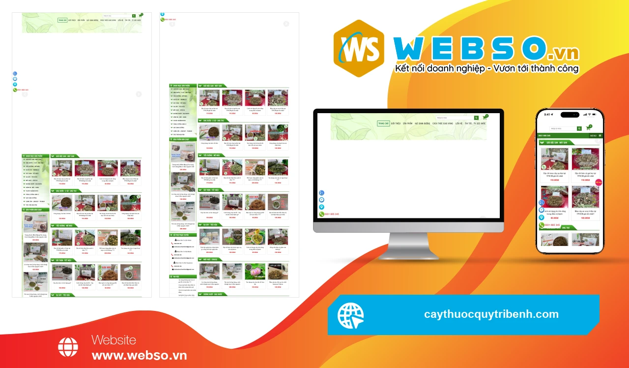 Thiết Kế Website Thực Phẩm Chức Năng Trà Thảo Dược Thanh Bình: Nâng Cao Sức Khỏe Cộng Đồng