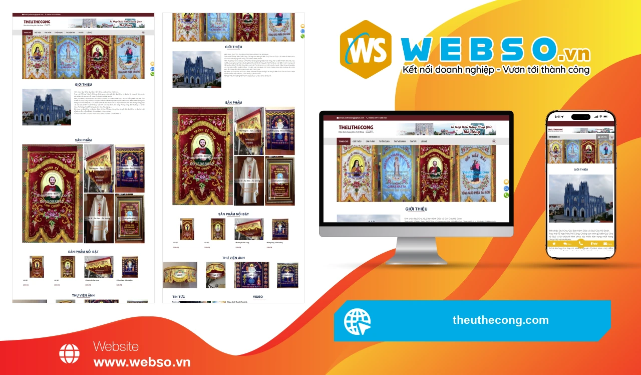 Thiết Kế Website Thêu Hàng Công Giáo Thế Công: Nâng Tầm Giá Trị Tôn Giáo Qua Nghệ Thuật Thêu