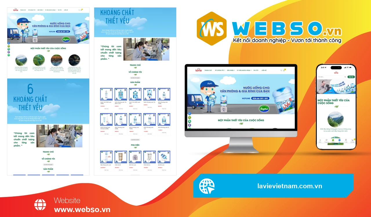 Thiết Kế Website Nước Khoáng Lavie: Trải Nghiệm Đặt Hàng Tuyệt Vời Cho Khách Hàng