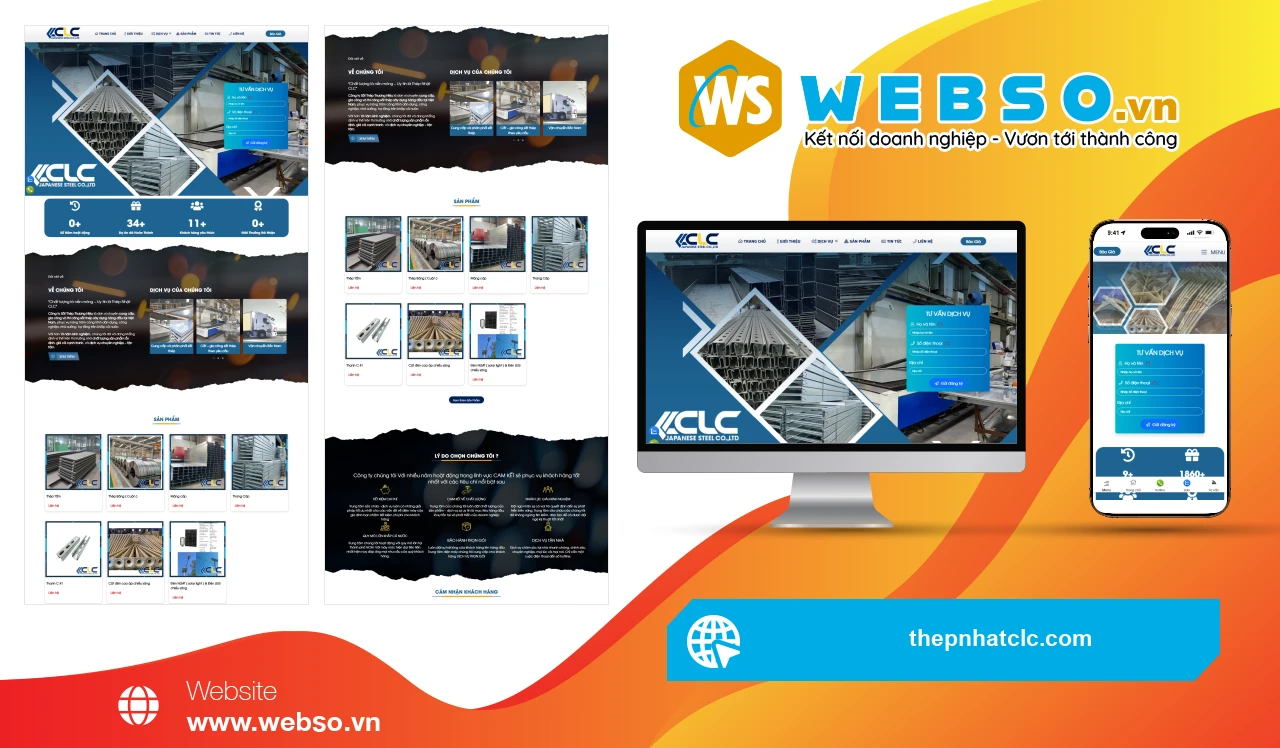 Thiết Kế Website Cung Cấp Sắt Thép Nhật CLC: Nền Tảng Mạnh Mẽ Cho Doanh Nghiệp Xây Dựng