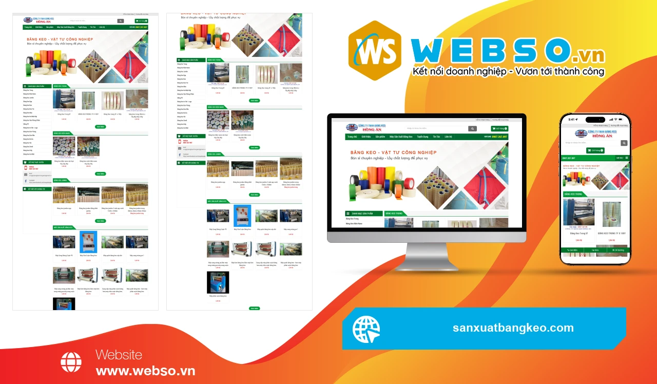 Thiết Kế Website Băng Keo Hồng Ân: Nền Tảng Trực Tuyến Đột Phá Cho Ngành Băng Keo