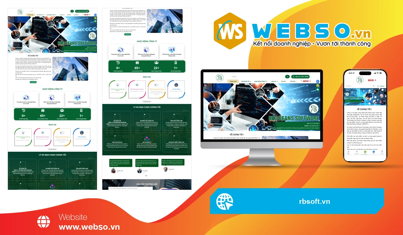 Thiết Kế Website Công Nghệ Thông Tin RBSOFT: Nâng Tầm Công Nghệ Việt Nam