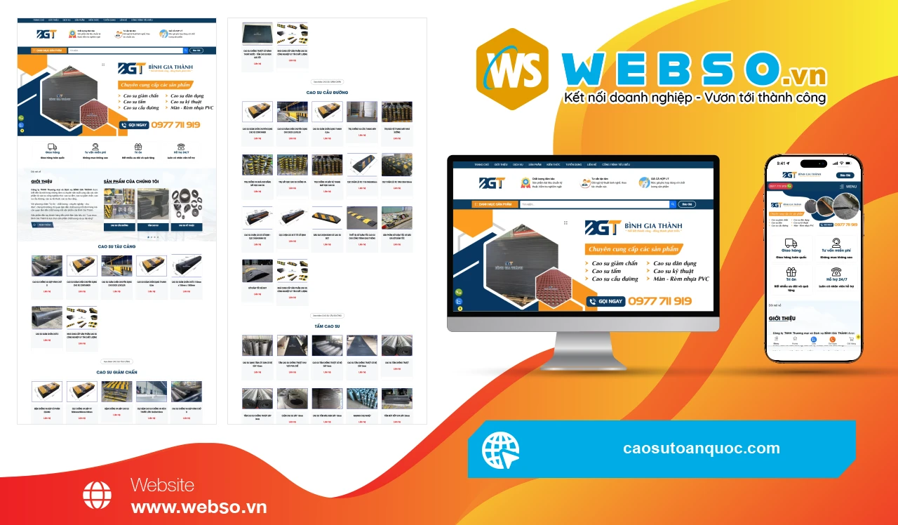 Thiết Kế Website Cao Su Công Nghiệp BÌNH GIA THÀNH: Giải Pháp Tiếp Cận Khách Hàng Hiệu Quả