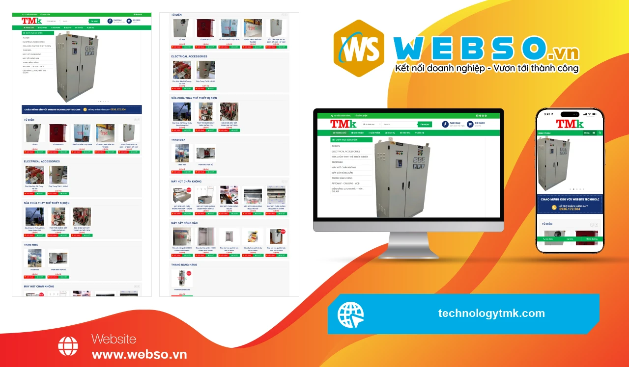 Thiết Kế Website Thiết Bị Điện Công Ty TNHH Kỹ Thuật Thương Mại TMK: Giải Pháp Tăng Cường Tiếp Cận Khách Hàng Hiệu Quả