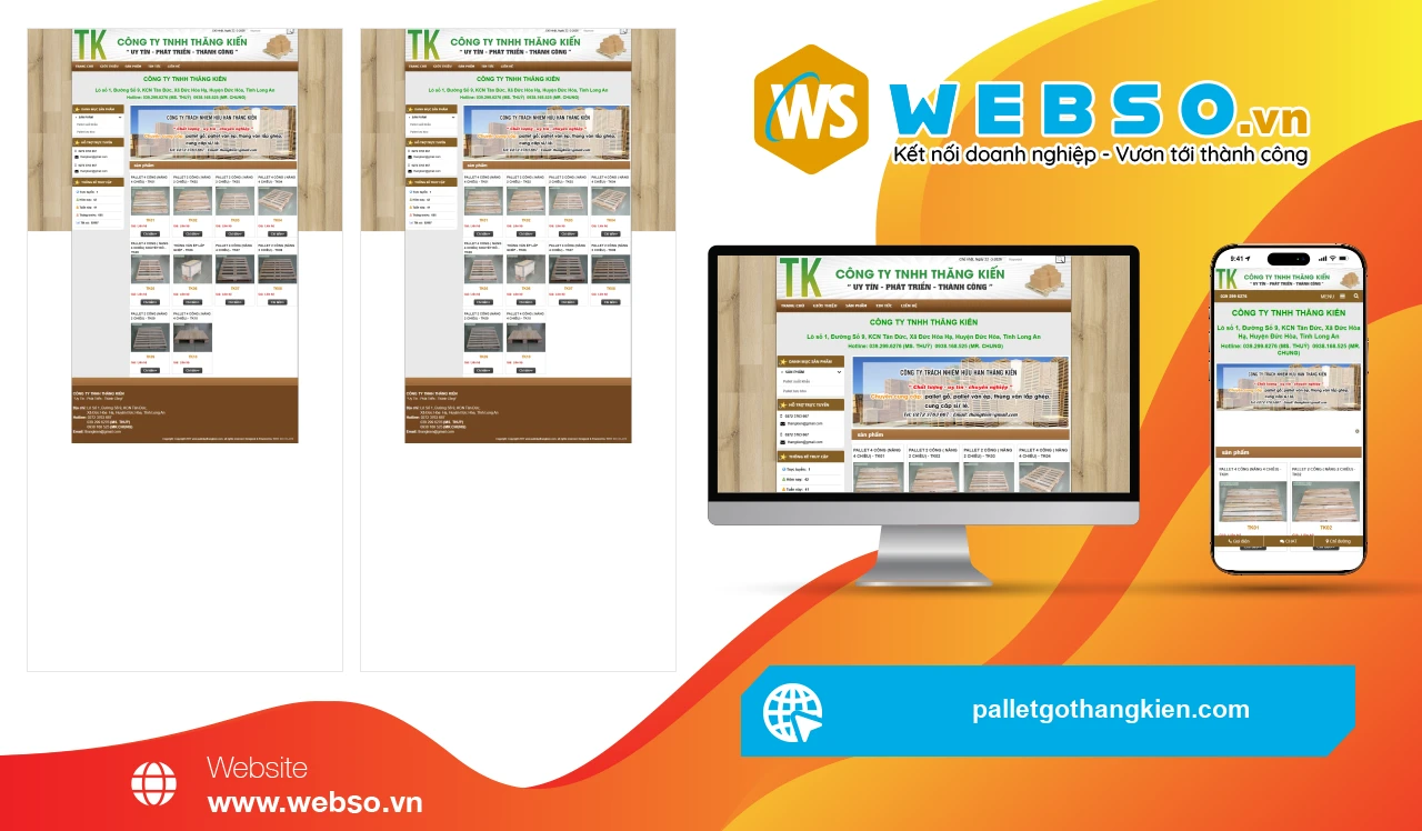 Thiết Kế Website Xuất Khẩu Pallet Thăng Kiến: Kết Nối Doanh Nghiệp Với Khách Hàng