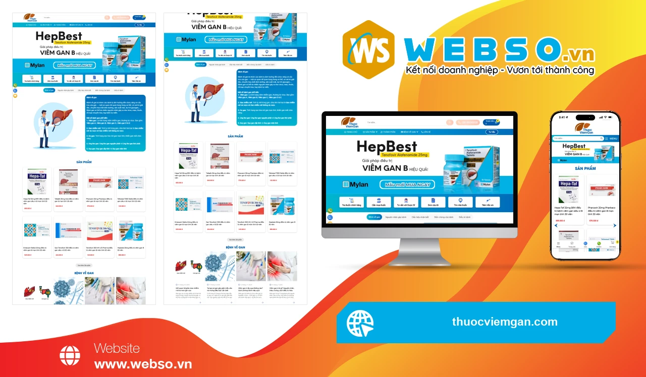 Thiết Kế Website Y Tế Thuocviemgan.com: Kết Nối Người Bệnh Với Giải Pháp Điều Trị Hiệu Quả