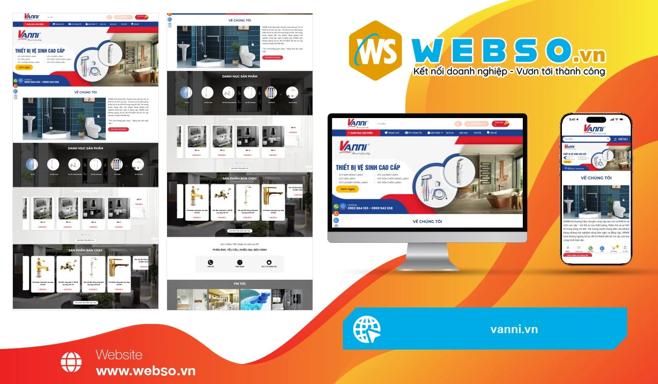 Thiết Kế Website Thiết Bị Vệ Sinh VANNI: Giải Pháp Toàn Diện Cho Không Gian Sống Hiện Đại