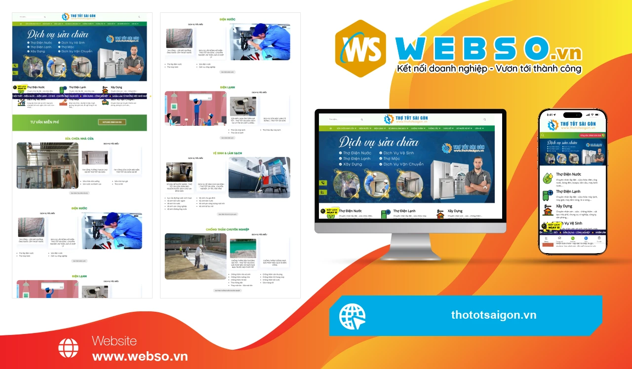 Thiết Kế Website Dịch Vụ Thợ Tốt Sài Gòn: Giải Pháp Kết Nối Khách Hàng Hiệu Quả