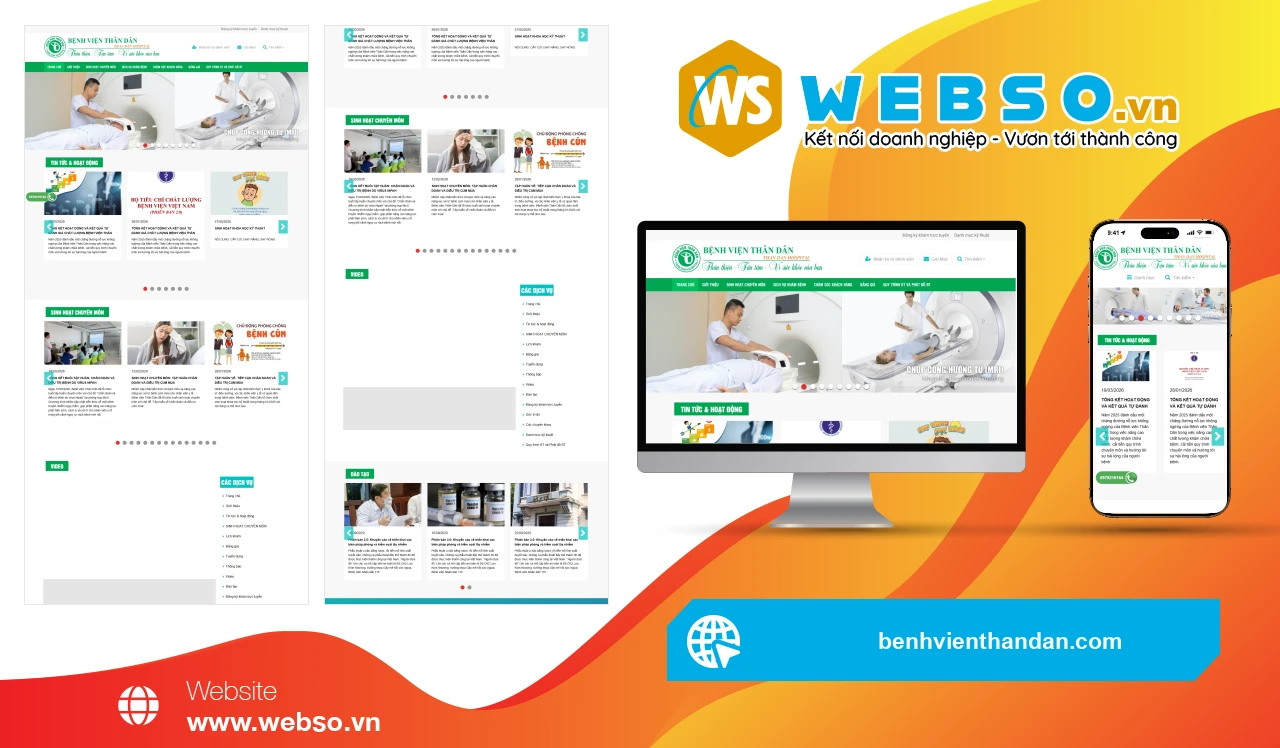 Thiết Kế Website Dịch Vụ Y Tế Bệnh Viện Thân Dân: Giải Pháp Khám Chữa Bệnh Tiện Lợi