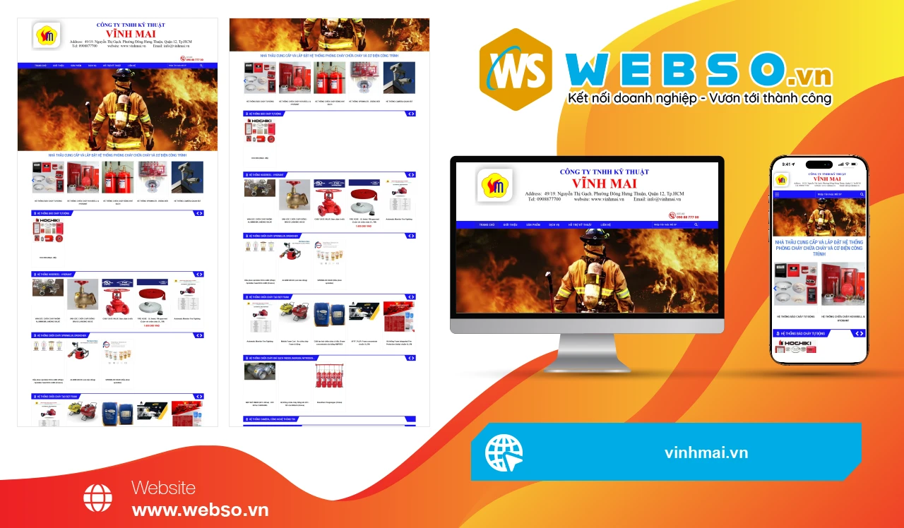 Thiết Kế Website Hệ Thống Phòng Cháy Chữa Cháy Công Ty TNHH Kỹ Thuật Vĩnh Mai: Giải Pháp An Toàn Hiệu Quả Cho Mọi Công Trình