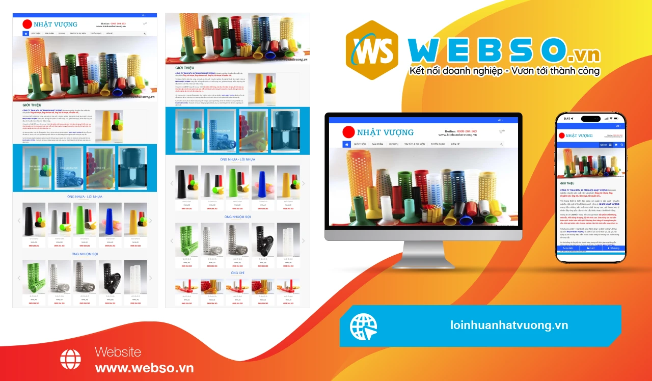 Thiết Kế Website Sản Xuất Nhựa Nhật Vượng: Giải Pháp Tăng Cường Giá Trị Thương Hiệu