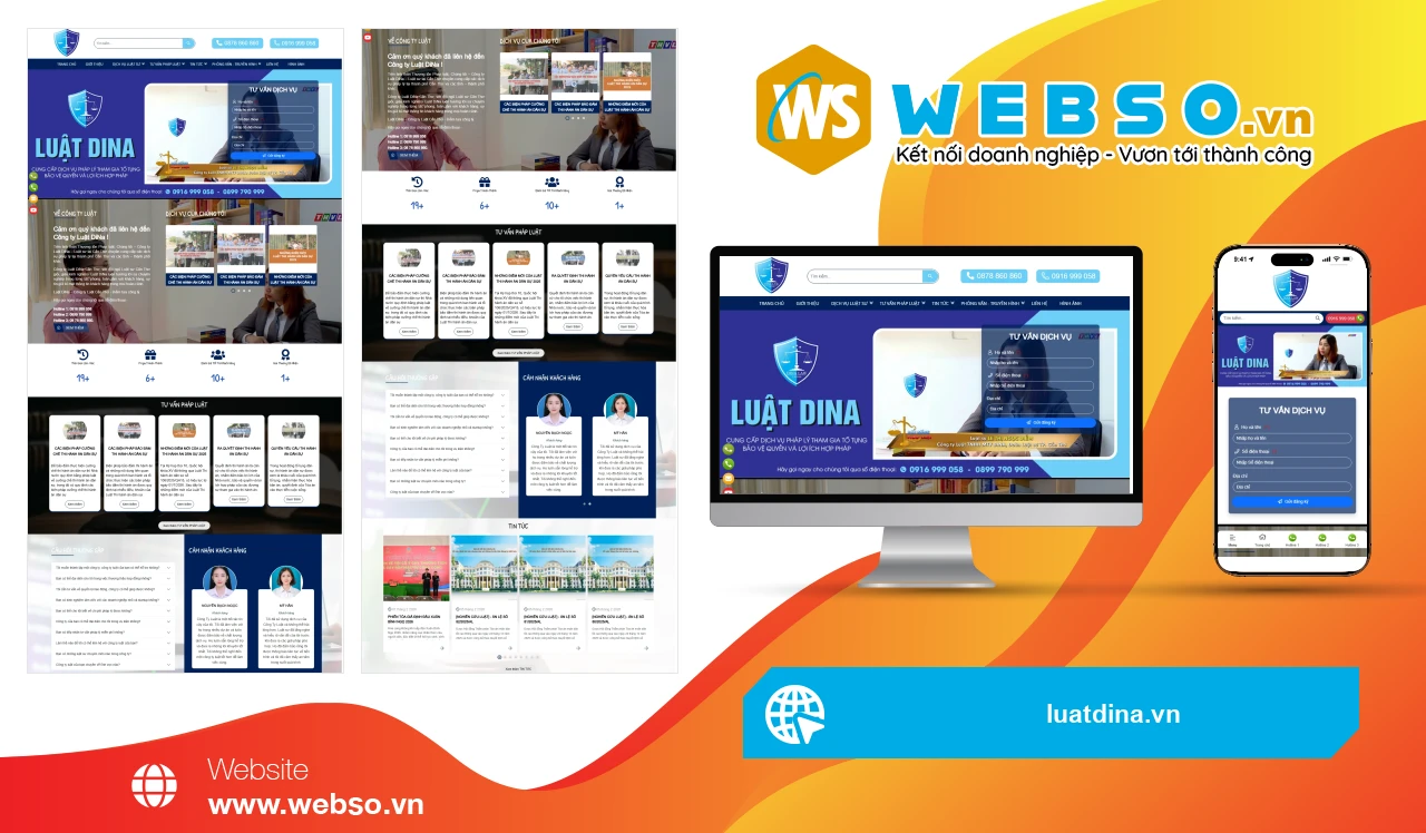 Thiết Kế Website Dịch Vụ Pháp Lý Công Ty Luật DiNa: Giải Pháp Pháp Lý Tin Cậy