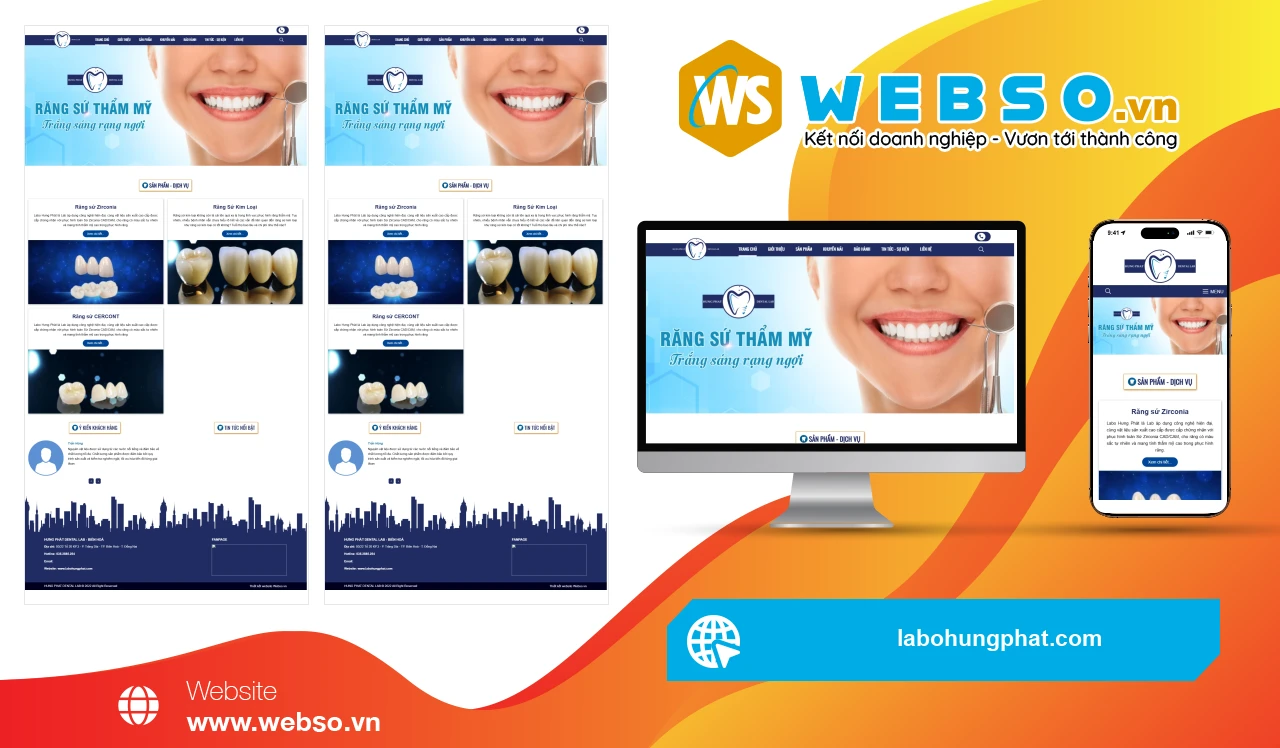 Thiết Kế Website Phục Hình Răng Hưng Phát Dental Lab: Giải Pháp Nha Khoa Hiện Đại