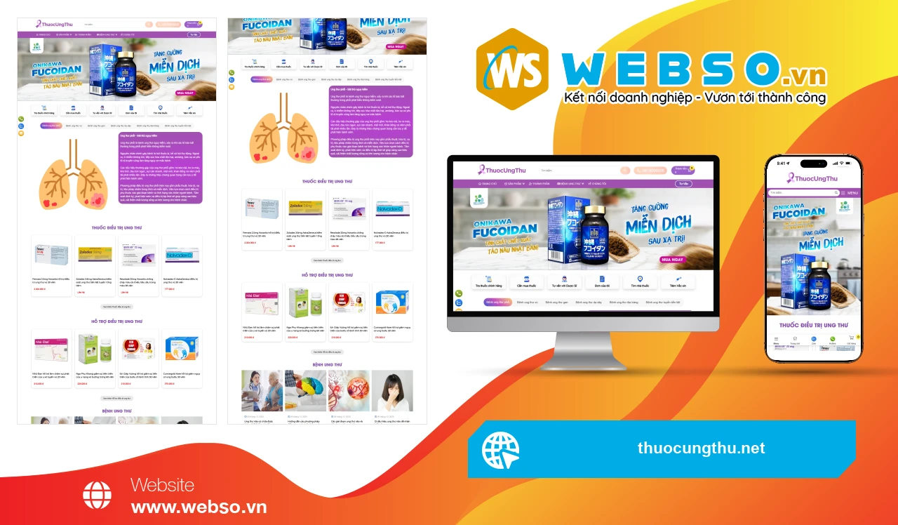 Thiết Kế Website Y Tế Thuocungthu.net: Giải Pháp Thông Tin Chính Xác Về Thuốc Ung Thư