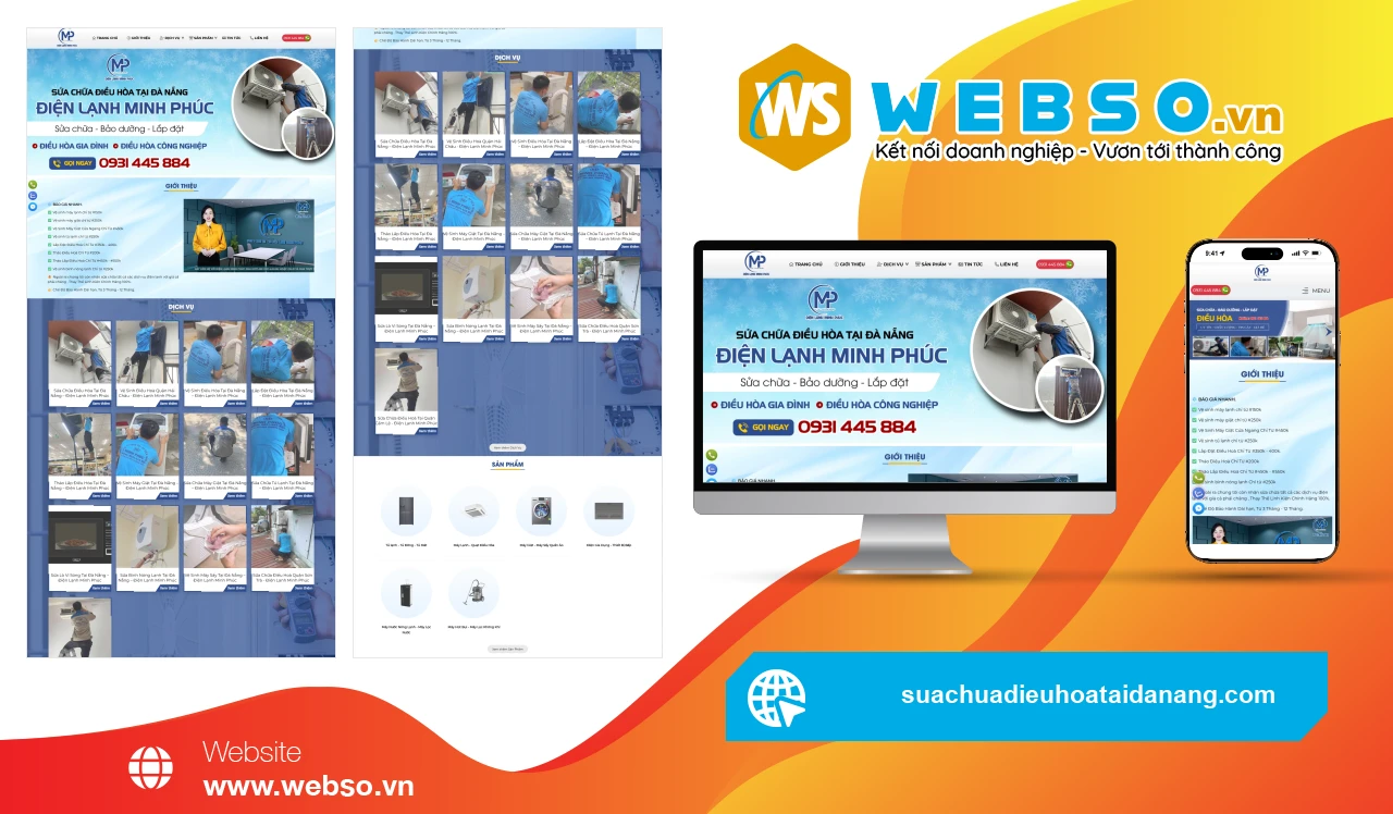 Thiết Kế Website Dịch Vụ Điện Lạnh Minh Phúc: Giải Pháp Kết Nối Khách Hàng Nhanh Chóng