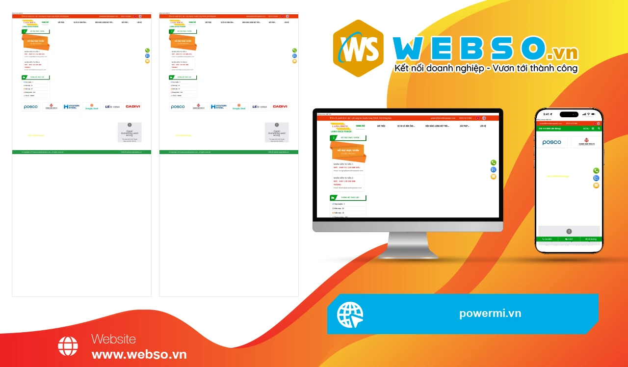 Thiết Kế Website Năng Lượng Mặt Trời Công Ty TNHH Năng Lượng Lama IDICO: Giải Pháp Năng Lượng Sạch Tương Lai.