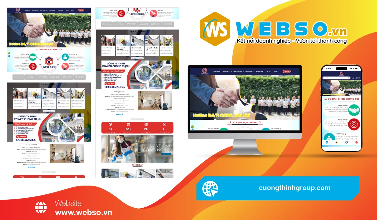 Thiết Kế Website Dịch Vụ Vệ Sinh Cường Thịnh: Giải Pháp Tiện Lợi Cho Khách Hàng