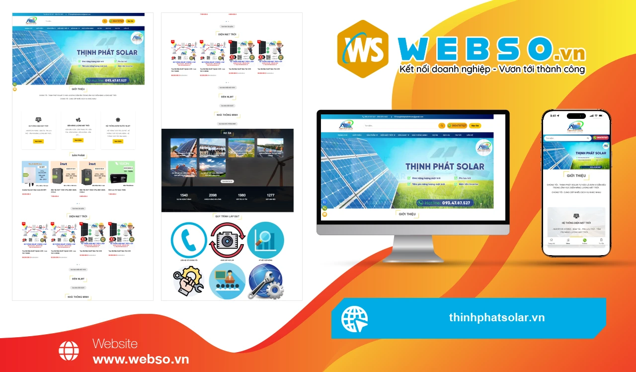 Thiết Kế Website Điện Năng Lượng Mặt Trời Thịnh Phát: Giải Pháp Công Nghệ Tiên Tiến