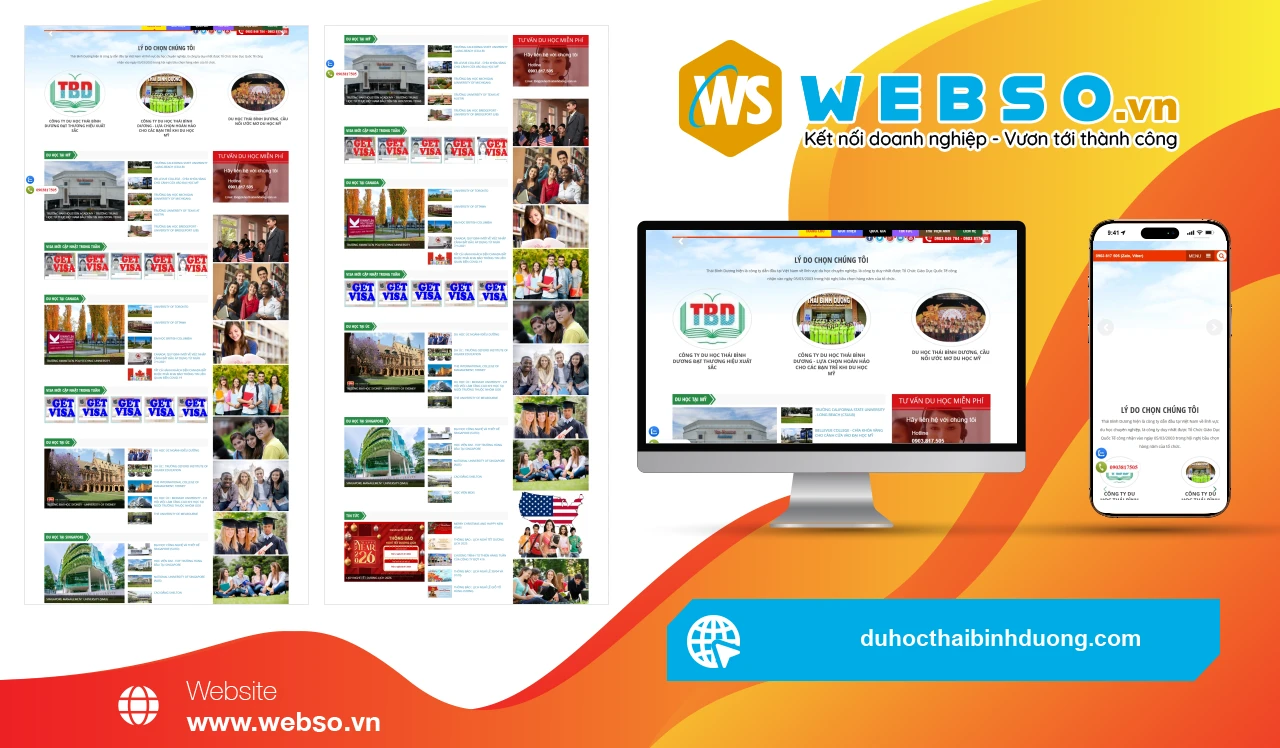 Thiết Kế Website Du Học Thái Bình Dương: Cầu Nối Ước Mơ Du Học