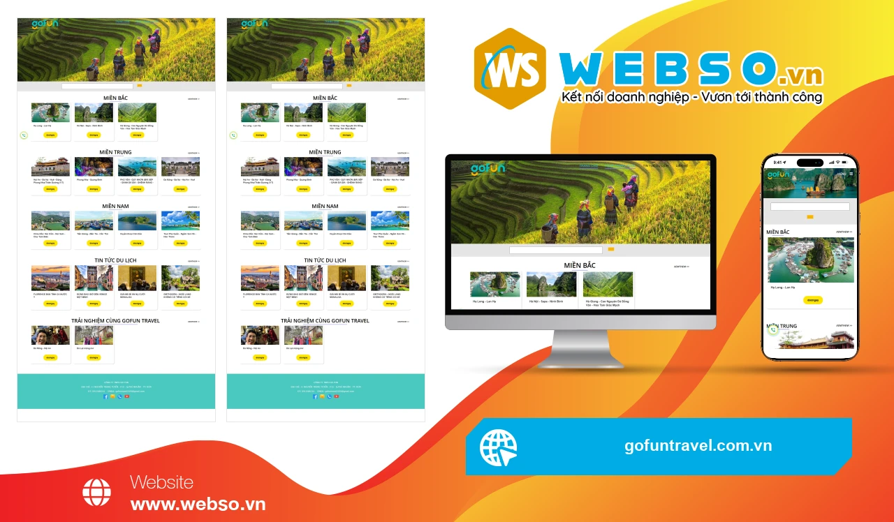 Thiết Kế Website Du Lịch Go Fun: Trải Nghiệm Du Lịch Đầy Hấp Dẫn