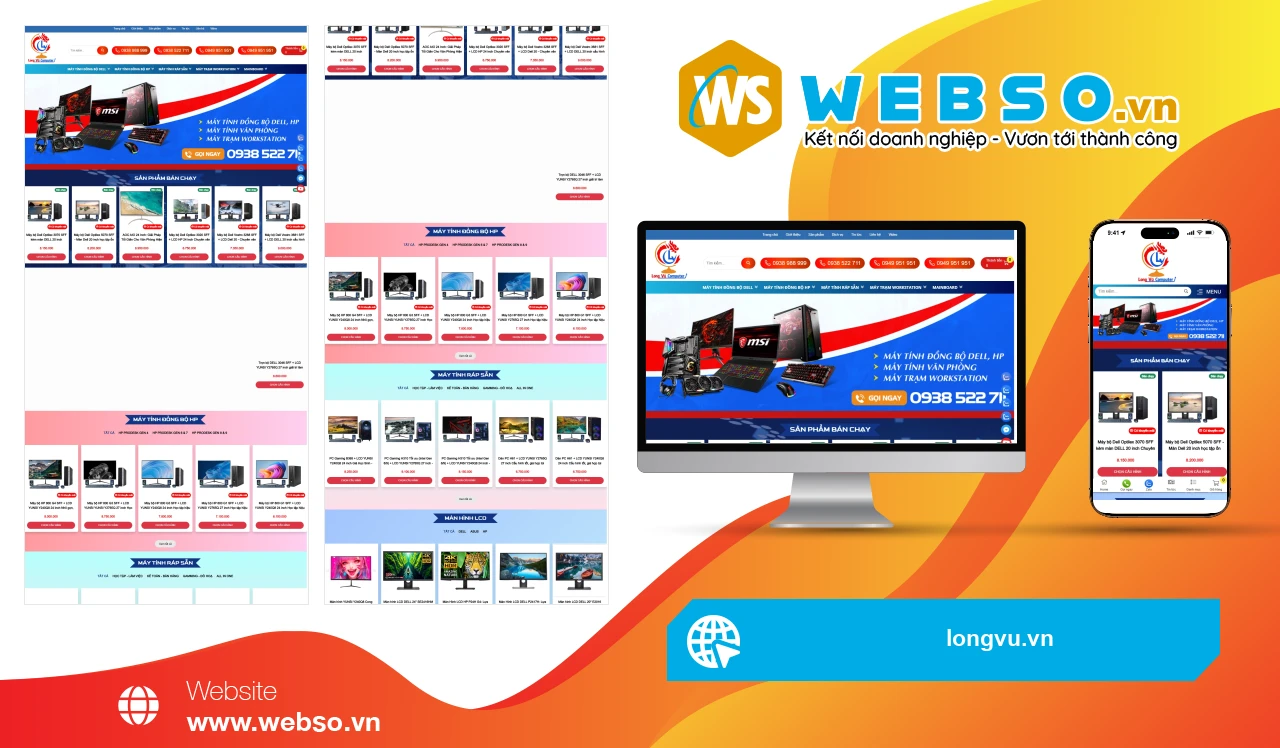 Thiết Kế Website Cung Cấp Máy Tính Long Vũ Computer: Nâng Tầm Trải Nghiệm Khách Hàng
