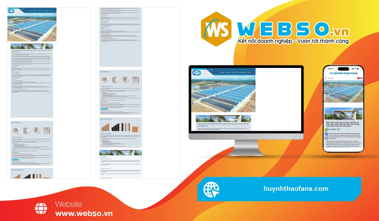 Thiết Kế Website Quạt Công Nghiệp Huỳnh Thảo: Giải Pháp Làm Mát Tối Ưu Cho Mọi Nhu Cầu.