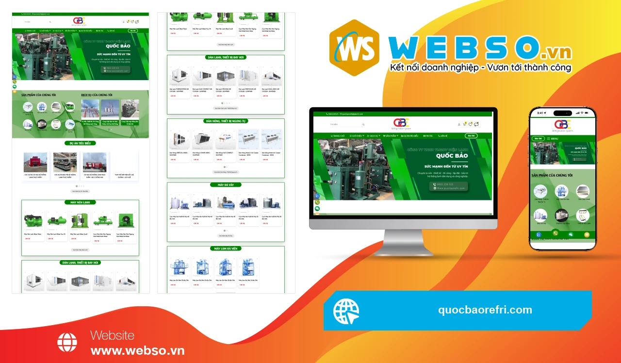 Thiết Kế Website Điện Lạnh Quốc Bảo: Giải Pháp Điện Lạnh Tối Ưu Nhất