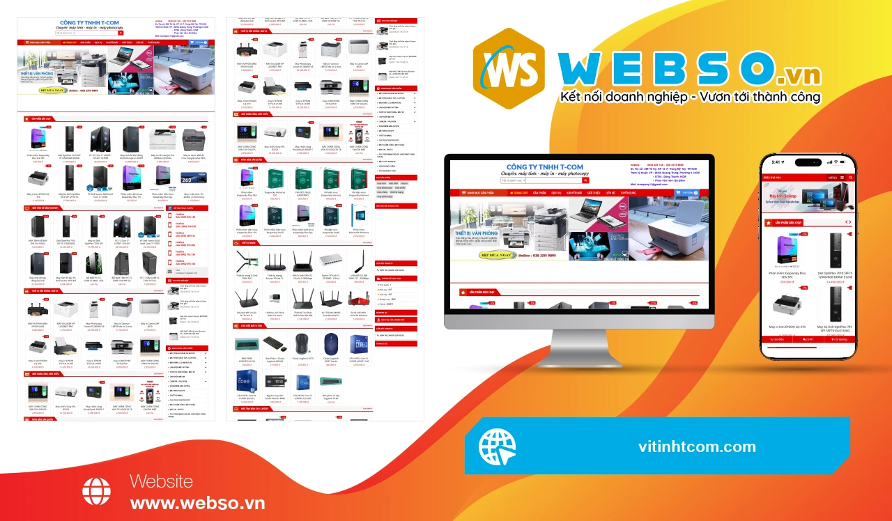 Thiết Kế Website Thiết Bị Văn Phòng T-com: Giải Pháp Công Nghệ Đột Phá