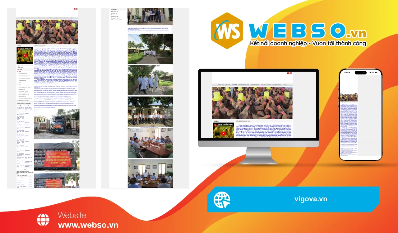 Thiết Kế Website Chăn Nuôi Gia Cầm VIGOVA: Nâng Tầm Thương Hiệu Nông Nghiệp Việt