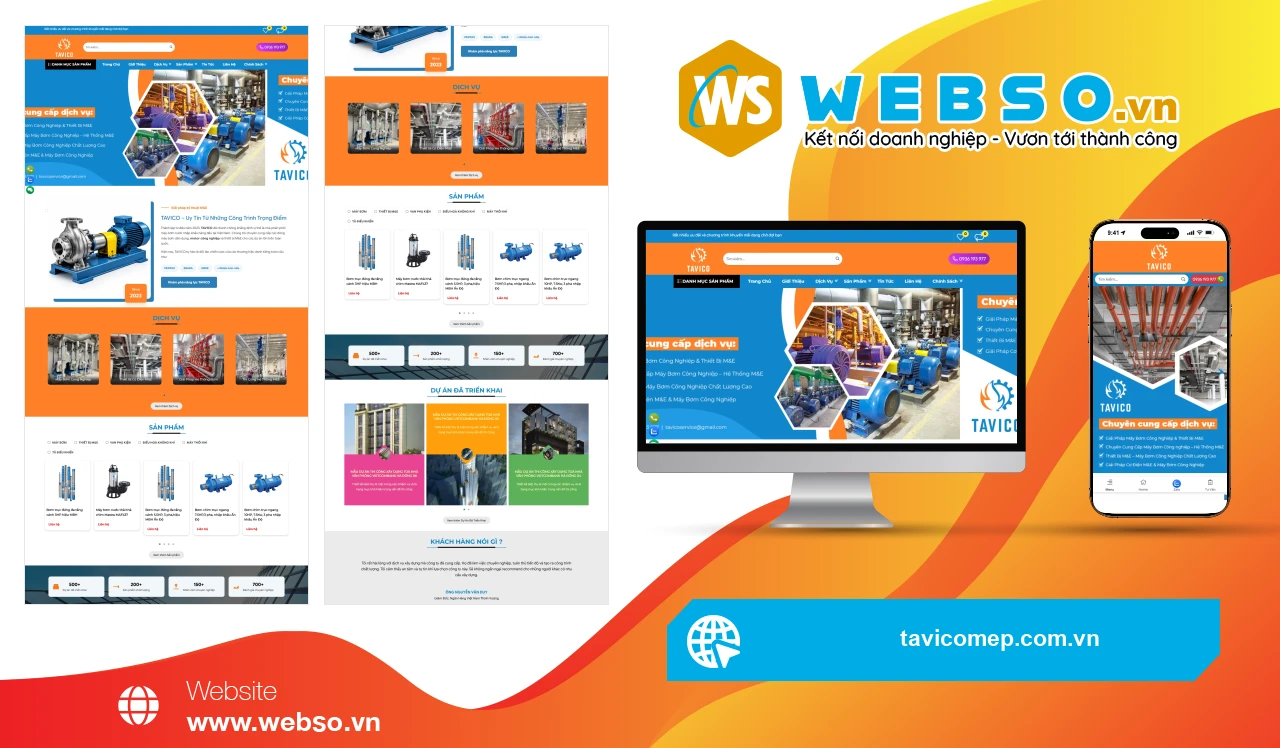 Thiết Kế Website Thương Mại Điện Tử TAVICO: Giải Pháp Đột Phá Cho Ngành Cơ Điện