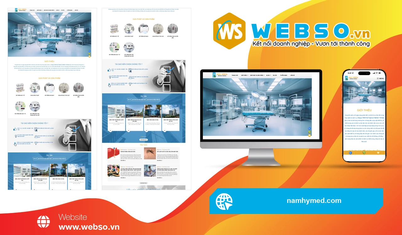 Thiết Kế Website Thiết Bị Y Tế Nam Hy: Giải Pháp Tăng Cường Hình Ảnh Thương Hiệu
