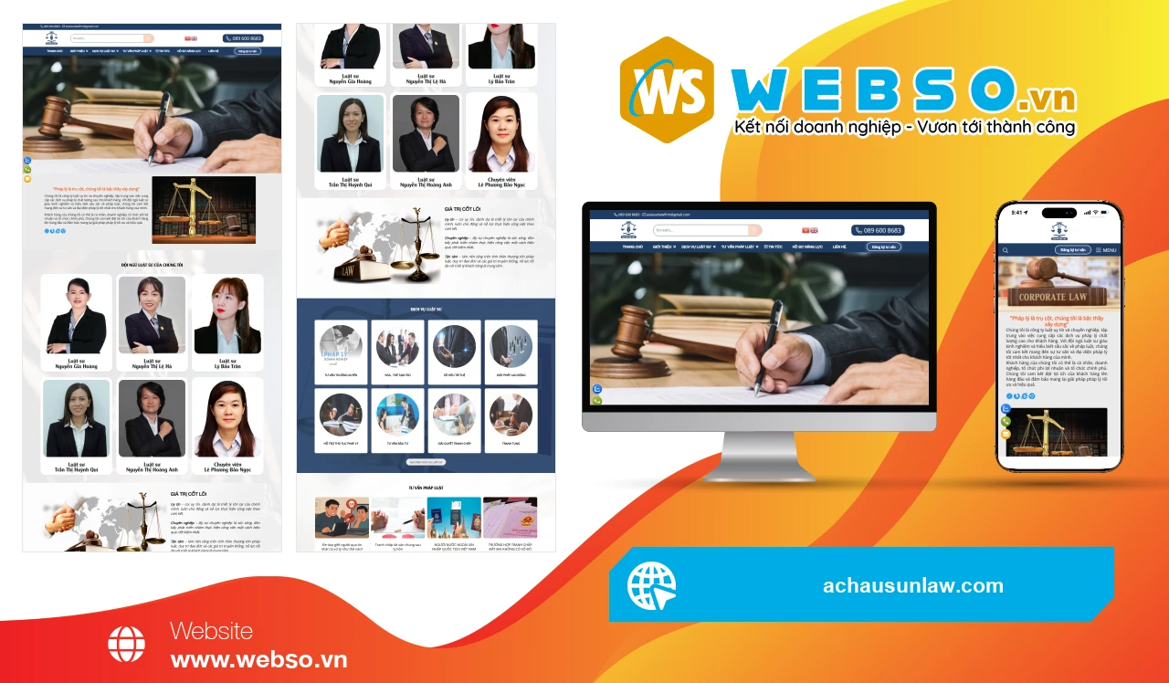 Thiết Kế Website Dịch Vụ Pháp Lý Á Châu Sun Law: Cầu Nối Tin Cậy Giữa Khách Hàng Và Luật Sư