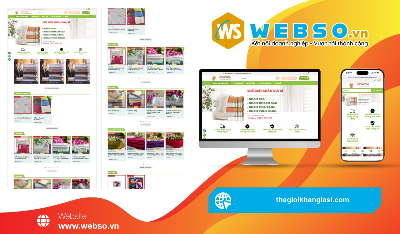 Thiết Kế Website Thương Mại Điện Tử Thế Giới Khăn Giá Sỉ: Giải Pháp Bán Hàng Hiệu Quả
