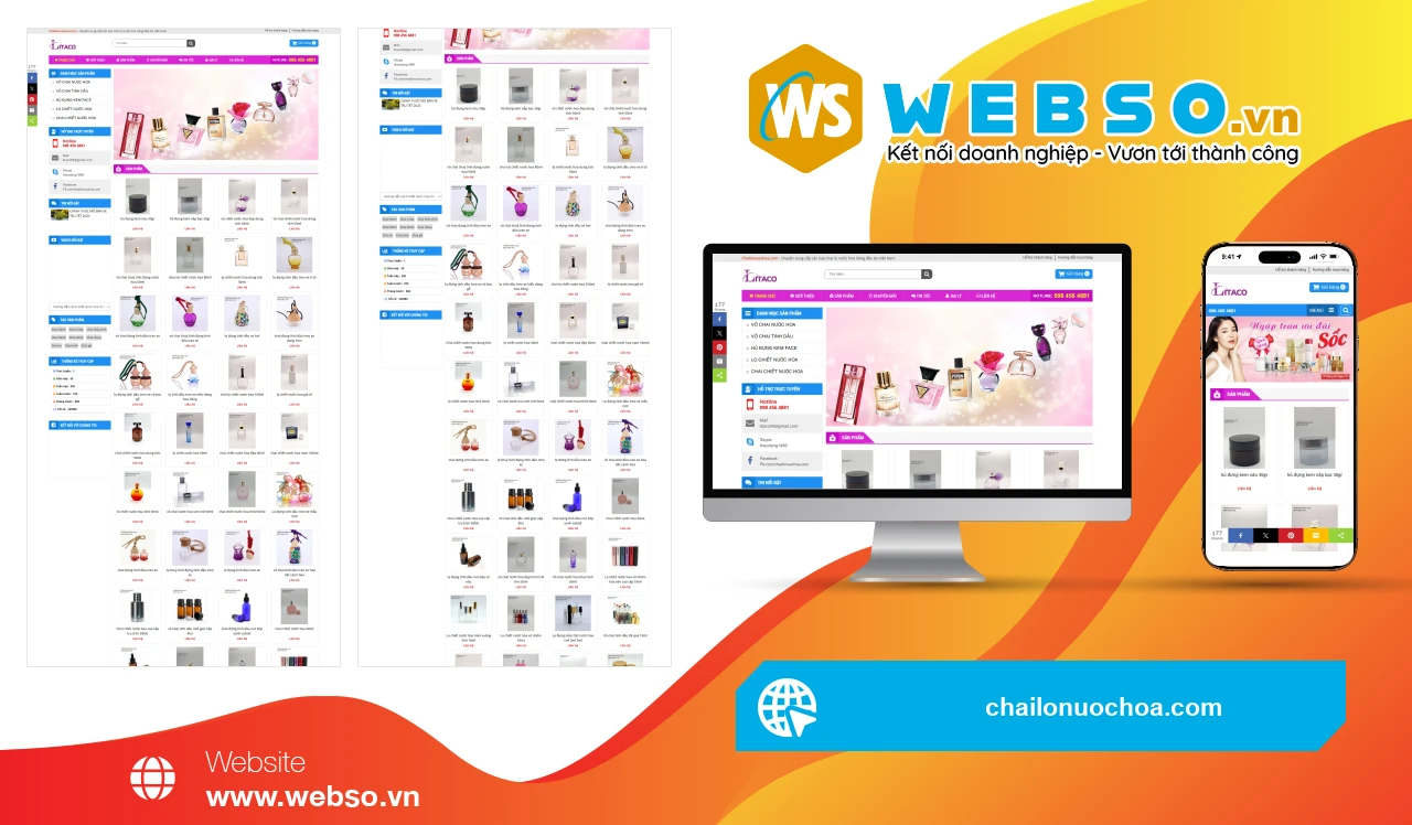 Thiết Kế Website Thương Mại Điện Tử Chai Lọ Nước Hoa: Trải Nghiệm Mua Sắm Đẳng Cấp