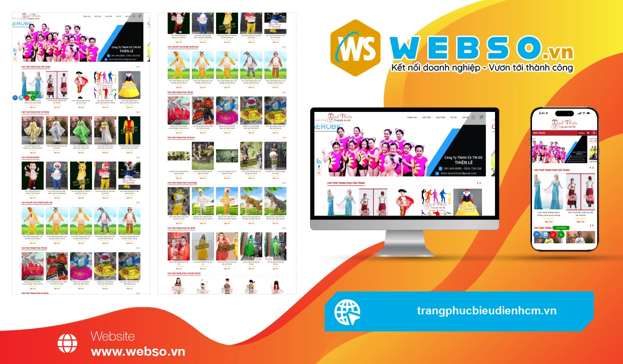 Thiết Kế Website Cho Thuê Trang Phục Biểu Diễn Minh Thiện: Nâng Cao Trải Nghiệm Mua Sắm Trực Tuyến