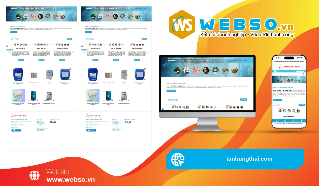Thiết Kế Website Hóa Chất Tân Hùng Thái: Giải Pháp Tăng Cường Trải Nghiệm Khách Hàng