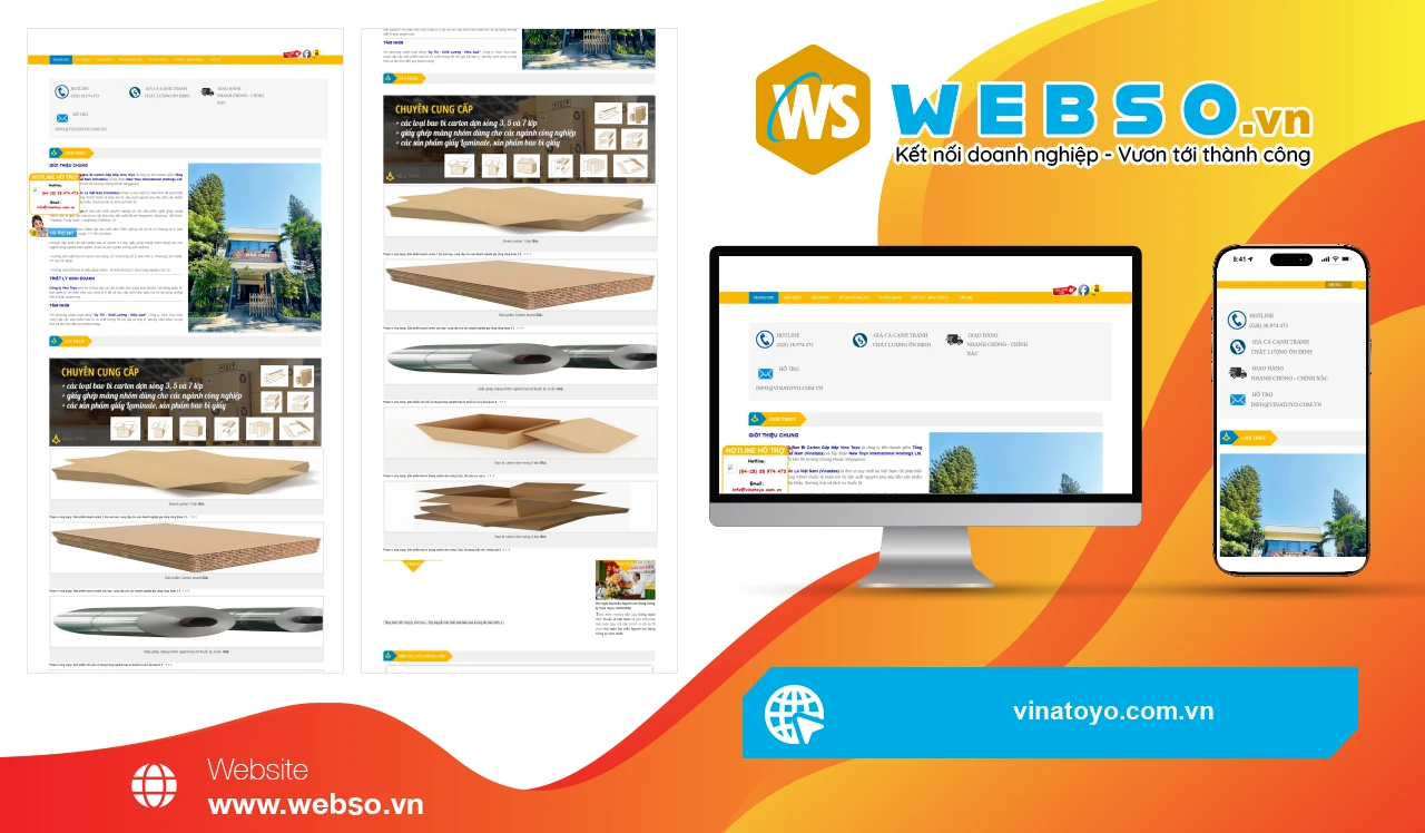 Thiết Kế Website Sản Xuất Bao Bì Vina Toyo: Giải Pháp Tối Ưu Hóa Trải Nghiệm Khách Hàng