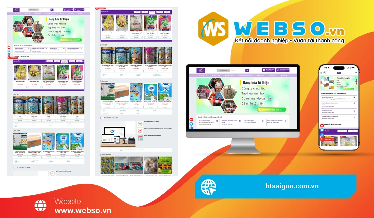 Thiết Kế Website Bán Lẻ HT Sài Gòn: Kết Nối Khách Hàng Với Sản Phẩm Chất Lượng