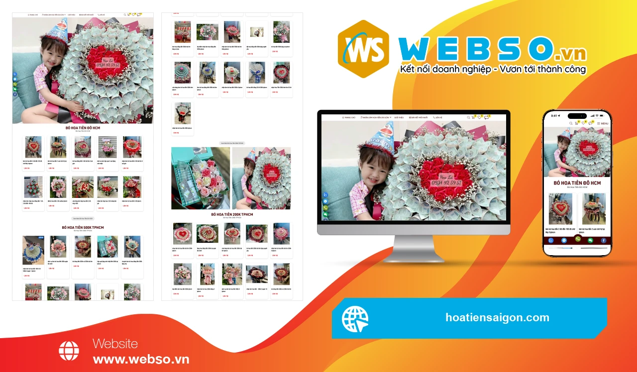 Thiết Kế Website Bán Hàng Hoa Tiến Sài Gòn: Đưa Đam Mê Hoa Đến Gần Hơn Với Khách Hàng.