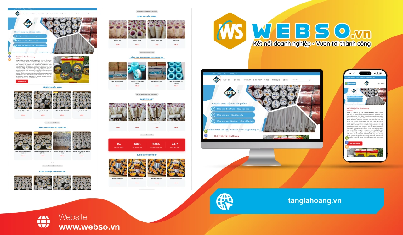 Thiết Kế Website Bán Hàng Tangiahoang.vn: Giải Pháp Mua Sắm Thông Minh