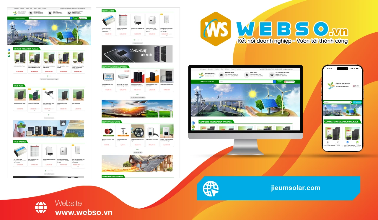 Thiết Kế Website Doanh Nghiệp Jieum Solar: Giải Pháp Năng Lượng Bền Vững
