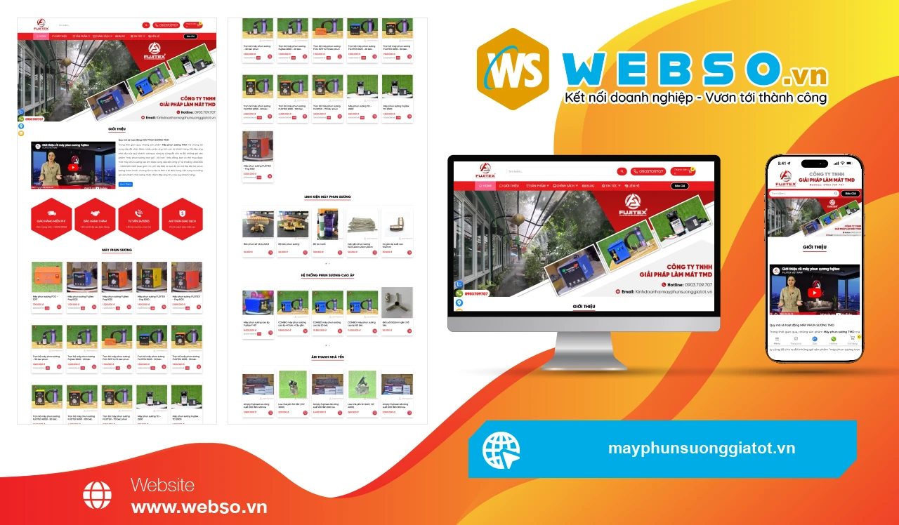 Thiết Kế Website Bán Hàng May Phun Sương Giá Tốt: Giải Pháp Tăng Trưởng Doanh Số Đột Phá