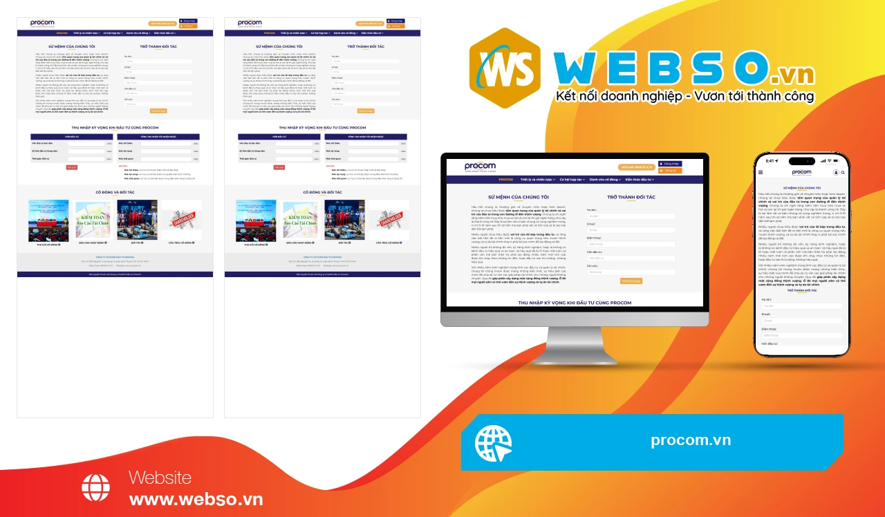 Thiết Kế Website Doanh Nghiệp Procom: Giải Pháp Tối Ưu Hóa Quản Lý Hiệu Quả