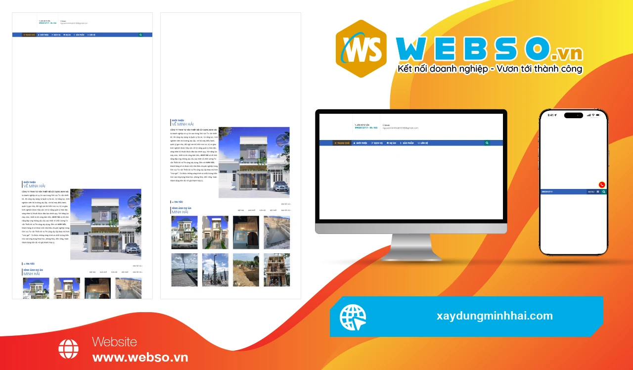 Thiết Kế Website Tư Vấn Thiết Kế Xây Dựng Minh Hải: Nền Tảng Giới Thiệu Dịch Vụ Xây Dựng Chuyên Nghiệp.
